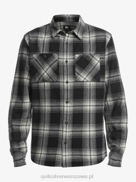mężczyźni Quiksilver koszula saturn w kratę z długim rękawem 4DBV1692 czarny Saturn