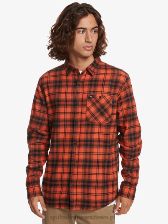 mężczyźni Quiksilver koszula z długimi rękawami Hatton 4DBV1559 kapelusz w kolorze palonej ochry