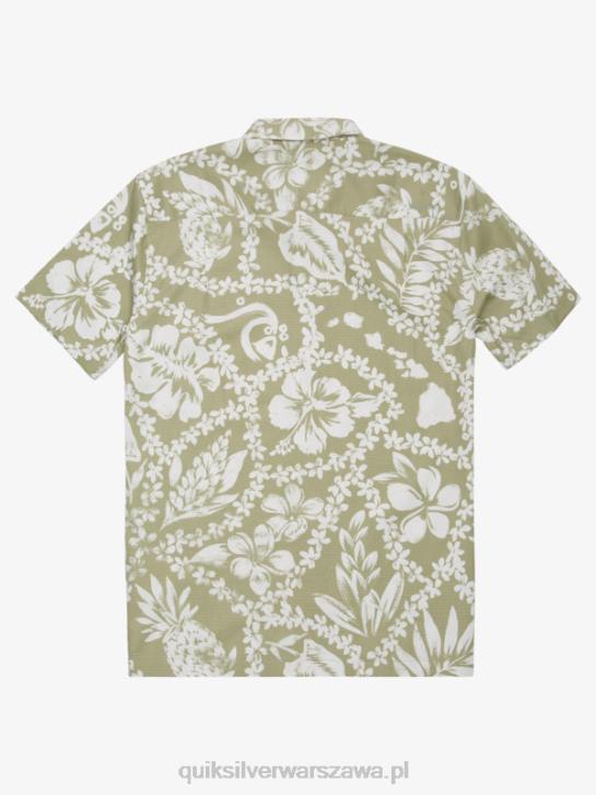 mężczyźni Quiksilver koszulka Waterman Arrival Lei z krótkim rękawem 4DBV1107 przybycie herbaty lei