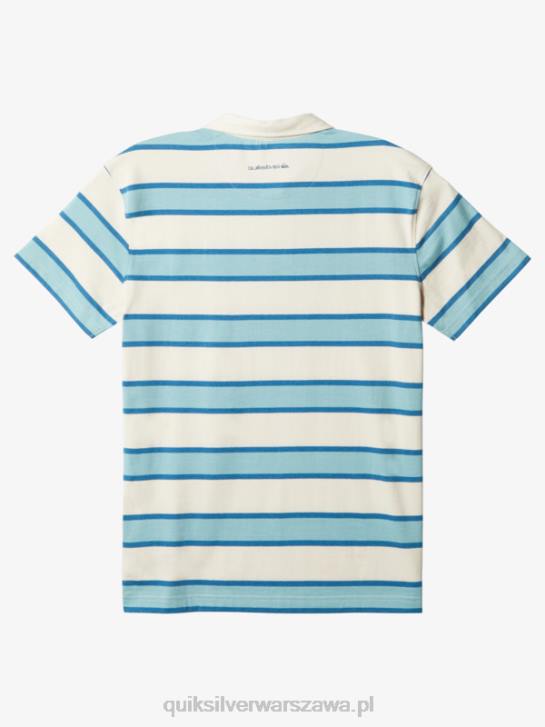 mężczyźni Quiksilver koszulka polo z krótkim rękawem w paski 4DBV1622 brzoza w paski lite 3