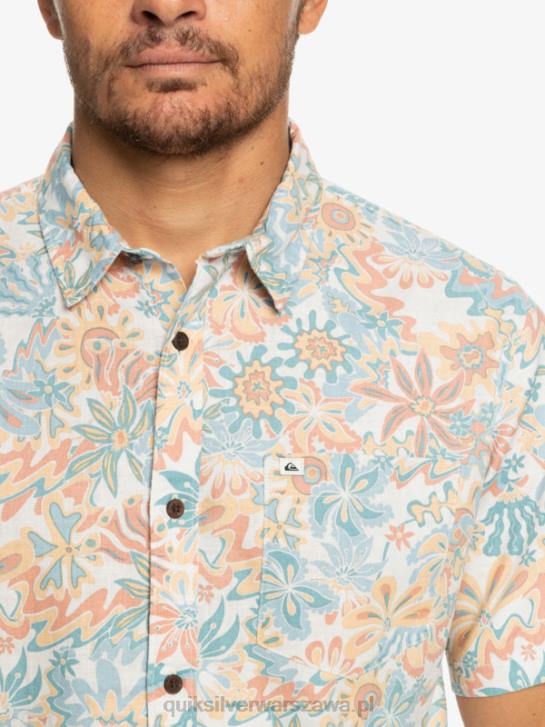 mężczyźni Quiksilver koszulka surfadelica z krótkim rękawem 4DBV968 brzoza surfadelica