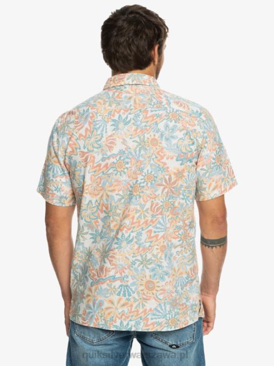 mężczyźni Quiksilver koszulka surfadelica z krótkim rękawem 4DBV968 brzoza surfadelica