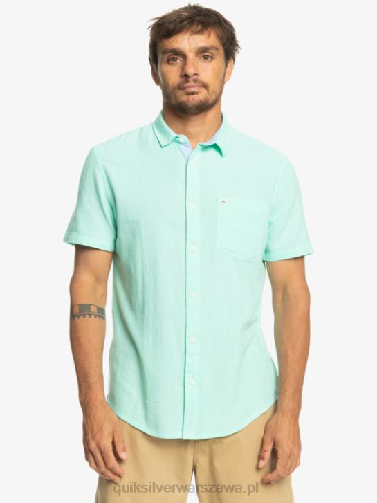 mężczyźni Quiksilver koszulka z krótkim rękawem Time Box 4DBV1360 szkło plażowe