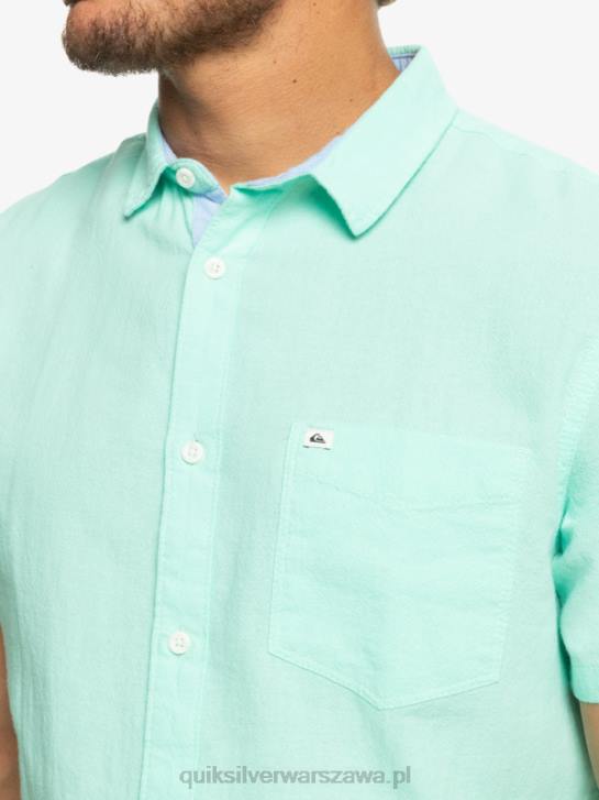 mężczyźni Quiksilver koszulka z krótkim rękawem Time Box 4DBV1360 szkło plażowe