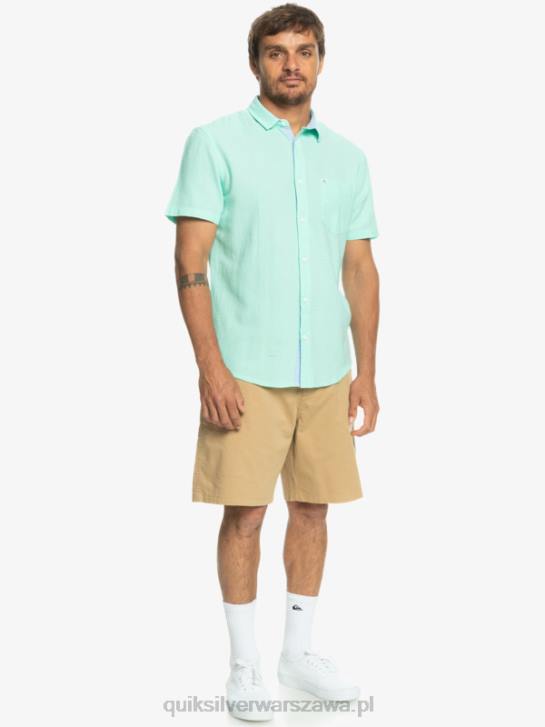 mężczyźni Quiksilver koszulka z krótkim rękawem Time Box 4DBV1360 szkło plażowe