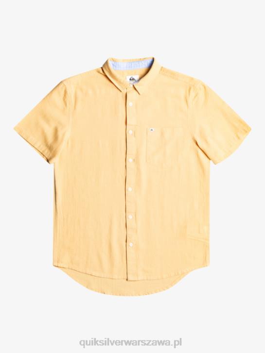 mężczyźni Quiksilver koszulka z krótkim rękawem Time Box 4DBV1361 pszenica