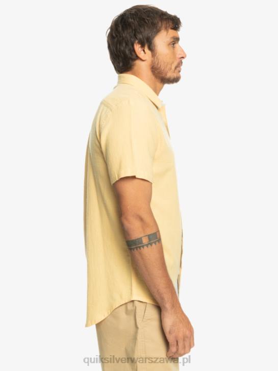 mężczyźni Quiksilver koszulka z krótkim rękawem Time Box 4DBV1361 pszenica