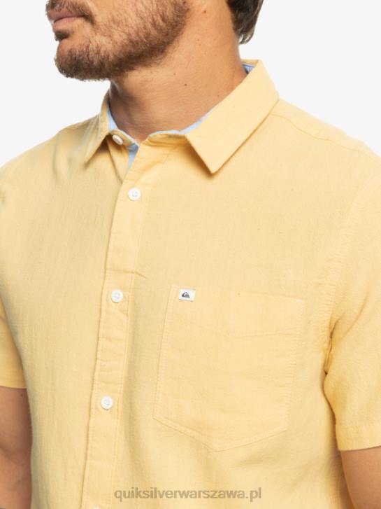 mężczyźni Quiksilver koszulka z krótkim rękawem Time Box 4DBV1361 pszenica