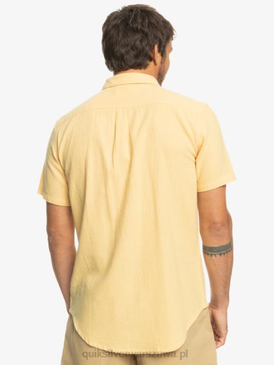mężczyźni Quiksilver koszulka z krótkim rękawem Time Box 4DBV1361 pszenica