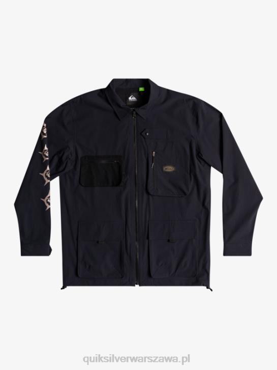 mężczyźni Quiksilver pod niebem koszula z długim rękawem 4DBV1717 czarny