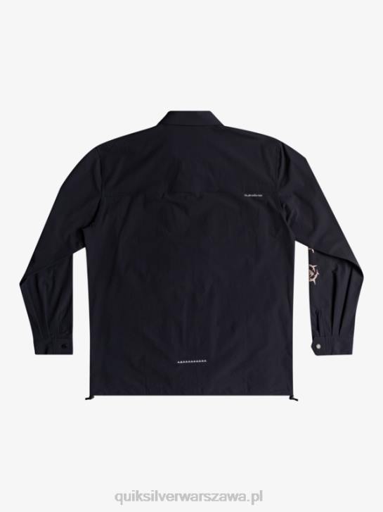 mężczyźni Quiksilver pod niebem koszula z długim rękawem 4DBV1717 czarny