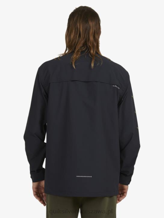 mężczyźni Quiksilver pod niebem koszula z długim rękawem 4DBV1717 czarny