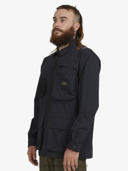 mężczyźni Quiksilver pod niebem koszula z długim rękawem 4DBV1717 czarny