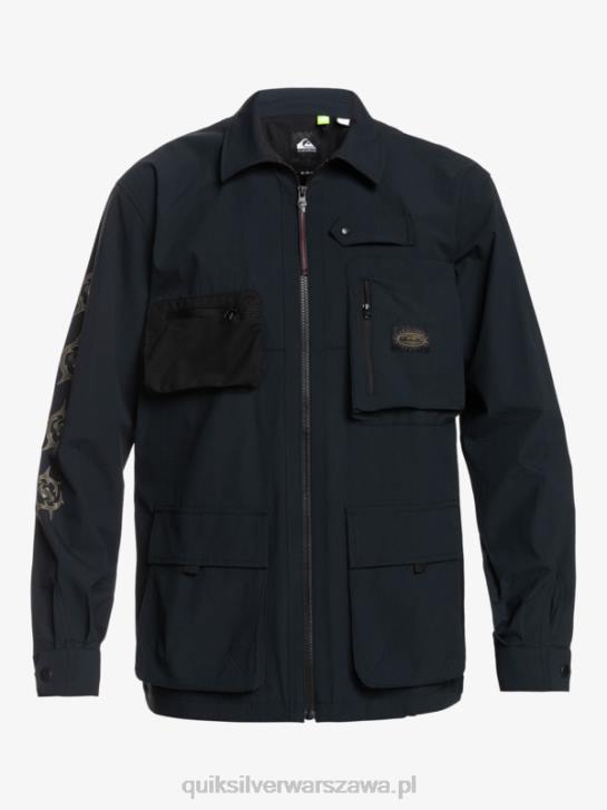mężczyźni Quiksilver pod niebem koszula z długim rękawem 4DBV1717 czarny