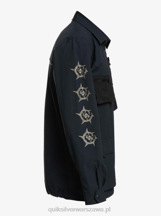 mężczyźni Quiksilver pod niebem koszula z długim rękawem 4DBV1717 czarny