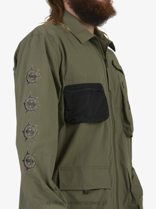 mężczyźni Quiksilver pod niebem koszula z długim rękawem 4DBV1718 liść winogronowy