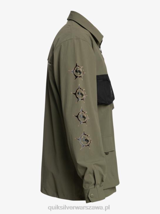 mężczyźni Quiksilver pod niebem koszula z długim rękawem 4DBV1718 liść winogronowy