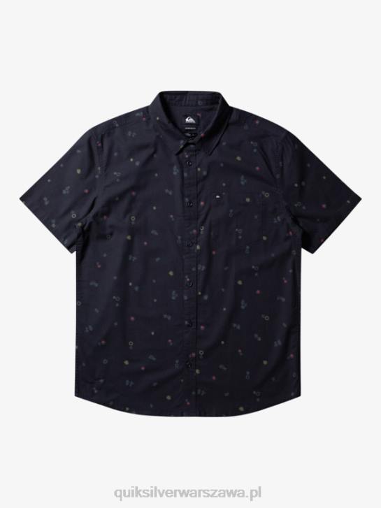 mężczyźni Quiksilver pokojowa koszula z krótkim rękawem 4DBV589 asfalt pokojowy rave ss