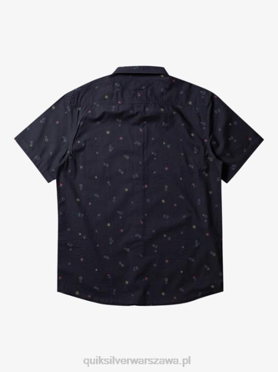 mężczyźni Quiksilver pokojowa koszula z krótkim rękawem 4DBV589 asfalt pokojowy rave ss