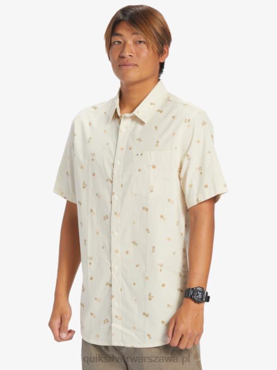 mężczyźni Quiksilver pokojowa koszula z krótkim rękawem 4DBV590 brzoza pokojowa rave ss
