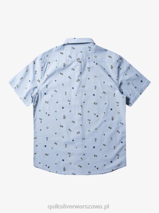 mężczyźni Quiksilver pokojowa koszula z krótkim rękawem 4DBV591 niebiański niebieski pokojowy rave s