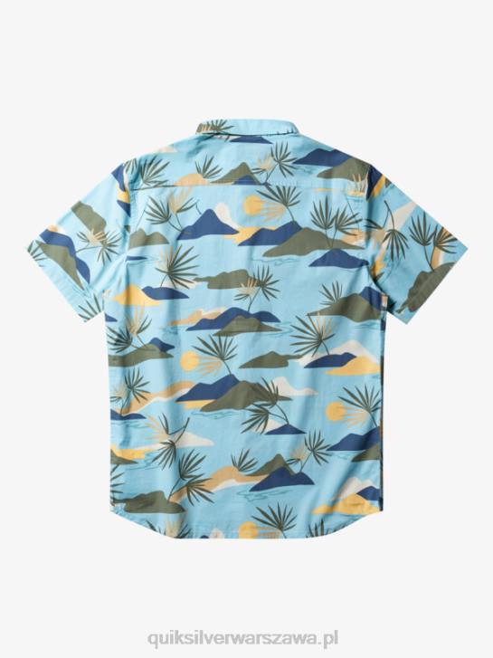 mężczyźni Quiksilver powolna oszołomiona koszulka z krótkim rękawem 4DBV665 błękitne powolne oszołomienie ss