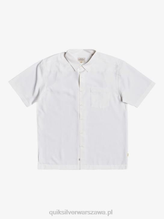 mężczyźni Quiksilver przeciwzmarszczkowa koszula waterman centinela premium 4DBV1300 biała centinella
