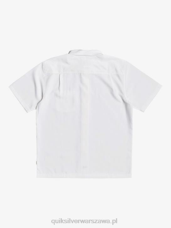mężczyźni Quiksilver przeciwzmarszczkowa koszula waterman centinela premium 4DBV1300 biała centinella