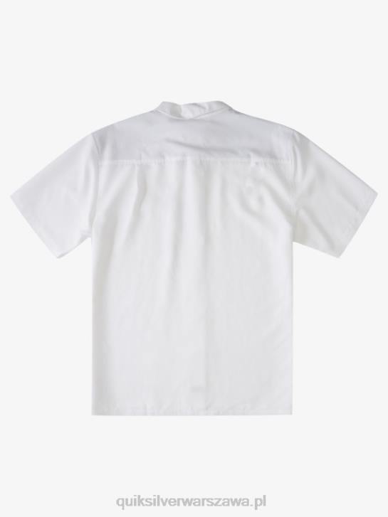 mężczyźni Quiksilver przeciwzmarszczkowa koszula waterman centinela premium 4DBV1300 biała centinella