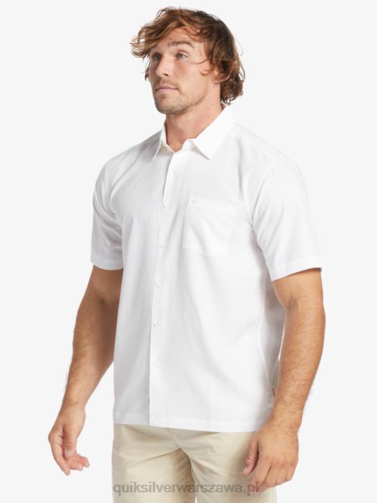 mężczyźni Quiksilver przeciwzmarszczkowa koszula waterman centinela premium 4DBV1300 biała centinella
