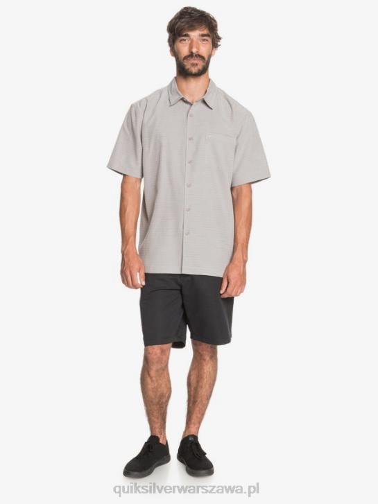 mężczyźni Quiksilver przeciwzmarszczkowa koszula waterman centinela premium 4DBV1301 flint grey centinella