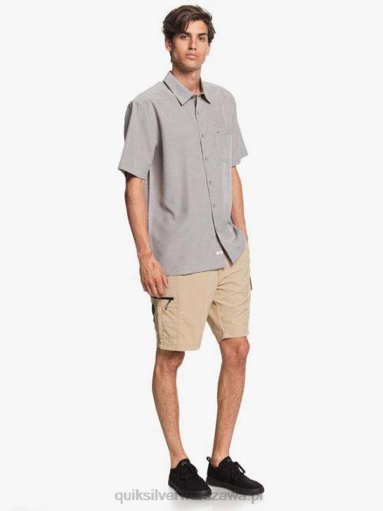 mężczyźni Quiksilver przeciwzmarszczkowa koszula waterman centinela premium 4DBV1301 flint grey centinella
