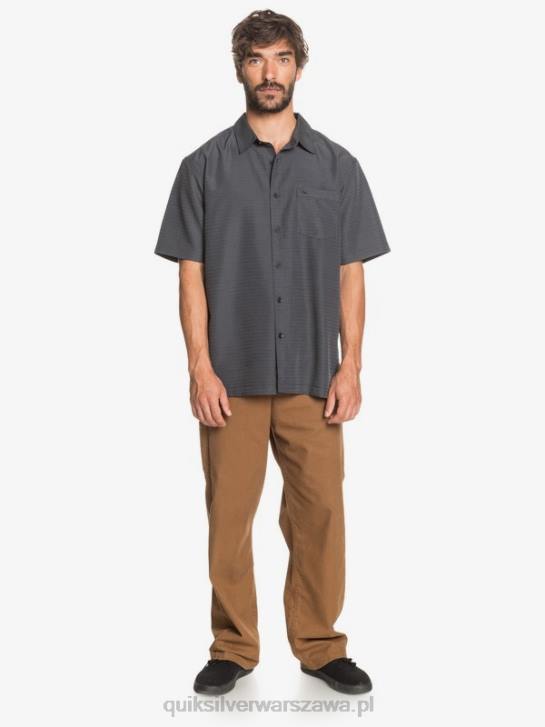 mężczyźni Quiksilver przeciwzmarszczkowa koszula waterman centinela premium 4DBV1303 czarna centinella