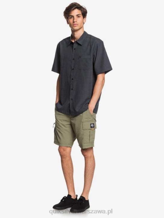 mężczyźni Quiksilver przeciwzmarszczkowa koszula waterman centinela premium 4DBV1303 czarna centinella