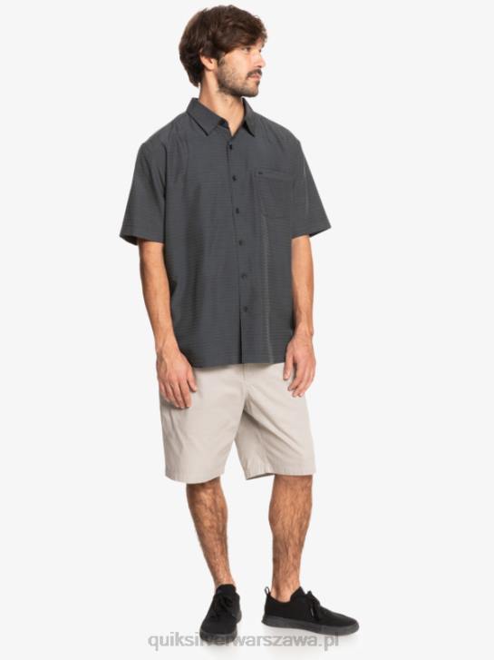 mężczyźni Quiksilver przeciwzmarszczkowa koszula waterman centinela premium 4DBV1303 czarna centinella