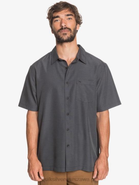 mężczyźni Quiksilver przeciwzmarszczkowa koszula waterman centinela premium 4DBV1303 czarna centinella