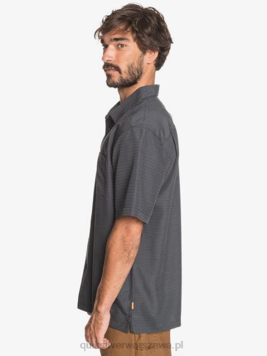 mężczyźni Quiksilver przeciwzmarszczkowa koszula waterman centinela premium 4DBV1303 czarna centinella