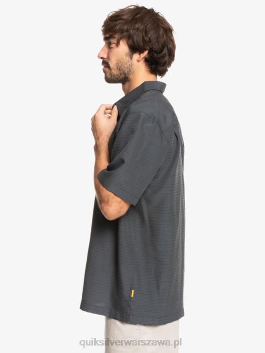 mężczyźni Quiksilver przeciwzmarszczkowa koszula waterman centinela premium 4DBV1303 czarna centinella