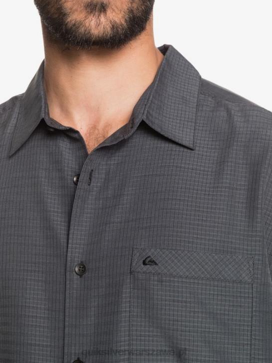 mężczyźni Quiksilver przeciwzmarszczkowa koszula waterman centinela premium 4DBV1303 czarna centinella