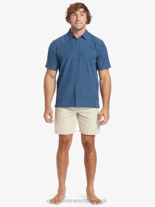 mężczyźni Quiksilver przeciwzmarszczkowa koszula waterman centinela premium 4DBV1304 granatowa centinella o północy
