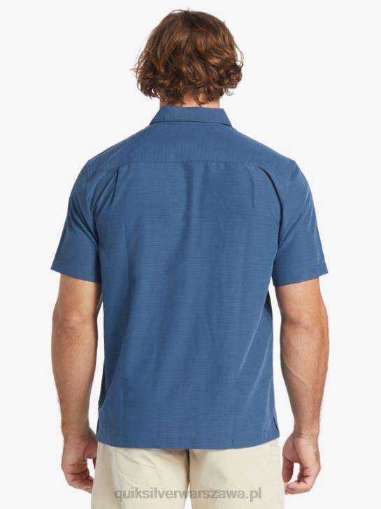 mężczyźni Quiksilver przeciwzmarszczkowa koszula waterman centinela premium 4DBV1304 granatowa centinella o północy