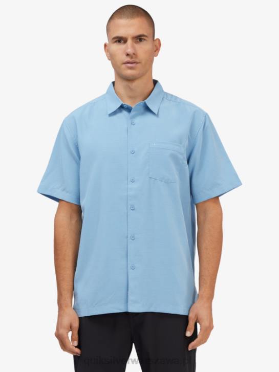 mężczyźni Quiksilver przeciwzmarszczkowa koszula waterman centinela premium 4DBV1305 zmierzch niebieski centinella