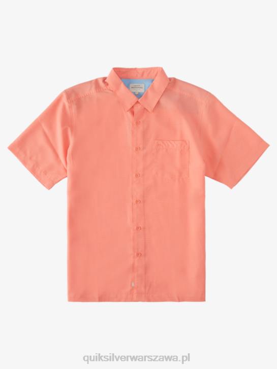mężczyźni Quiksilver przeciwzmarszczkowa koszula waterman centinela premium 4DBV1307 brzoskwiniowa różowa centinella