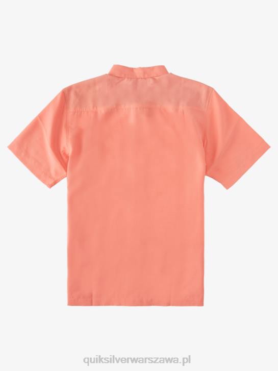 mężczyźni Quiksilver przeciwzmarszczkowa koszula waterman centinela premium 4DBV1307 brzoskwiniowa różowa centinella