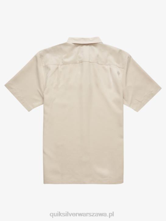 mężczyźni Quiksilver przeciwzmarszczkowa koszula waterman centinela premium 4DBV1310 centinella z brązowego ryżu