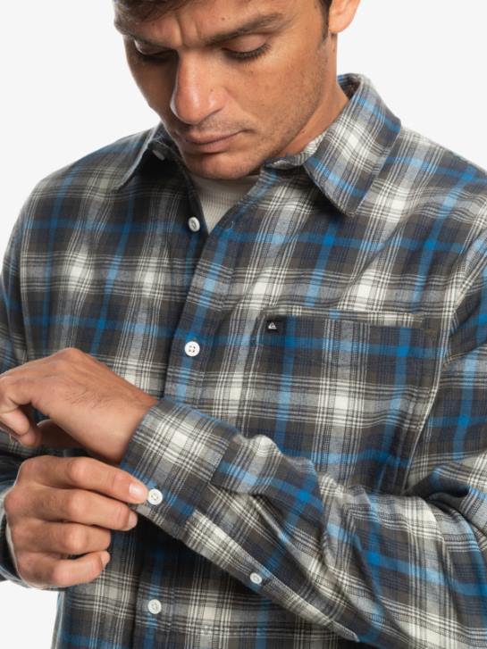 mężczyźni Quiksilver rozciągliwa koszula z długimi rękawami 4DBV1048 żurawina z liści winogron