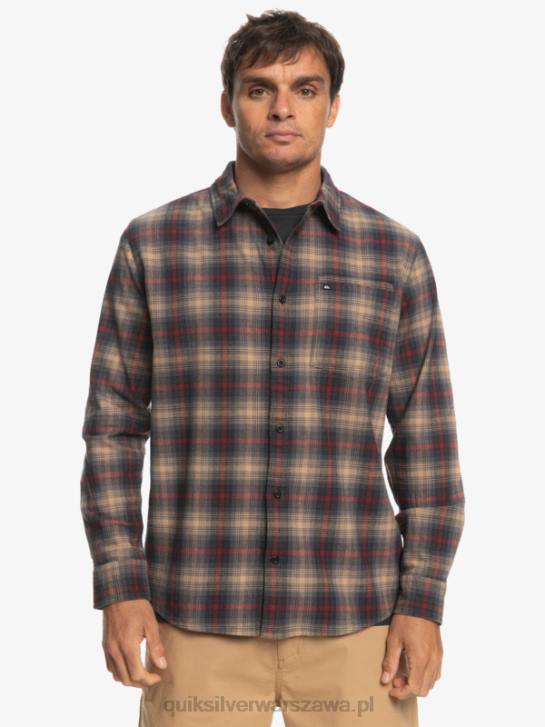 mężczyźni Quiksilver rozciągliwa koszula z długimi rękawami 4DBV1049 wino rubinowe