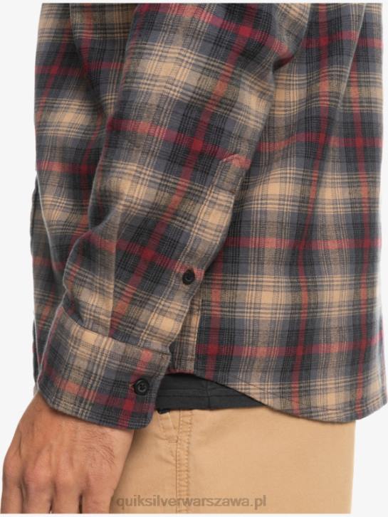 mężczyźni Quiksilver rozciągliwa koszula z długimi rękawami 4DBV1049 wino rubinowe