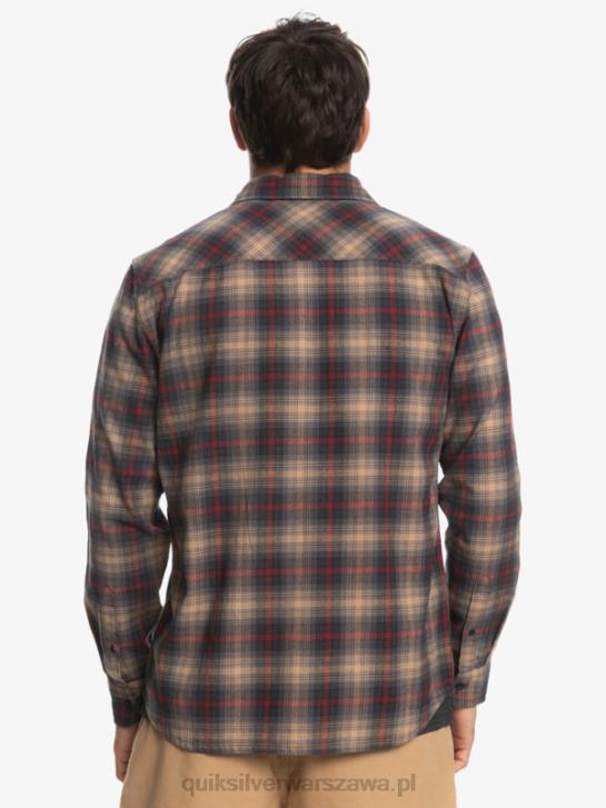 mężczyźni Quiksilver rozciągliwa koszula z długimi rękawami 4DBV1049 wino rubinowe