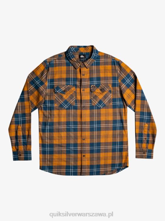 mężczyźni Quiksilver rozciągliwa koszula z długimi rękawami 4DBV1508 harelaw z brązowego cukru